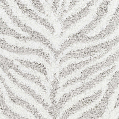 Sample Baran Zebra Print Shag Area Rug