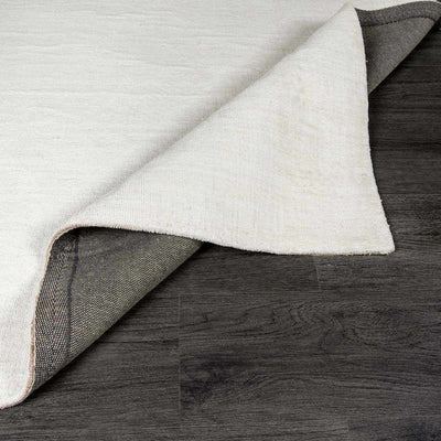 Brownsdale Hand Loomed Solid White Rug