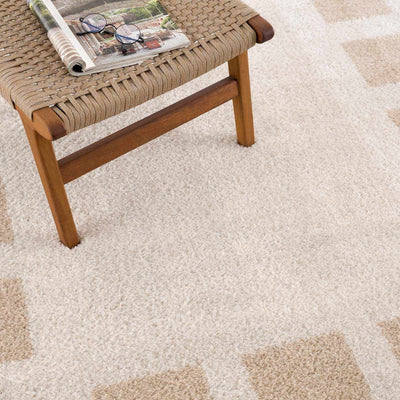 Beynon Beige Washable Area Rug