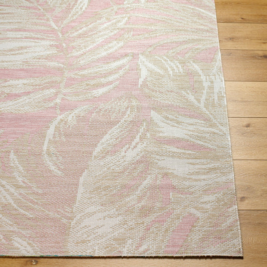 MIKKA Indoor & Outdoor Coastal Brick Area Rug Front