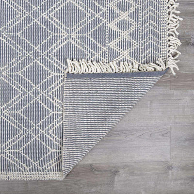 Ramsbury Denim Blue Wool Rug