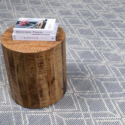 Ramsbury Denim Blue Wool Rug