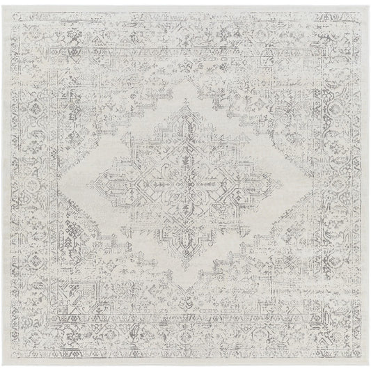 CEREN Vintage Traditional Oriental Boho Cream Area Rug Flat