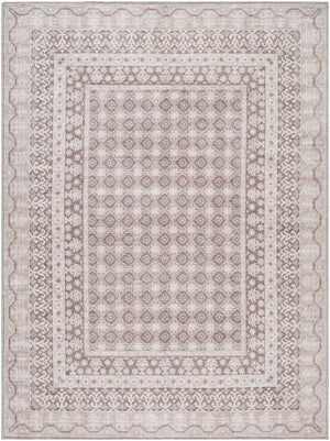 Catori Light Brown Washable Area Rug