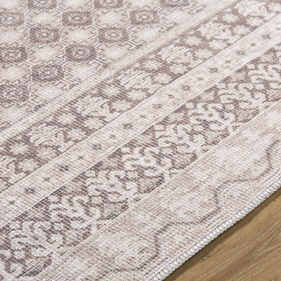 Catori Light Brown Washable Area Rug