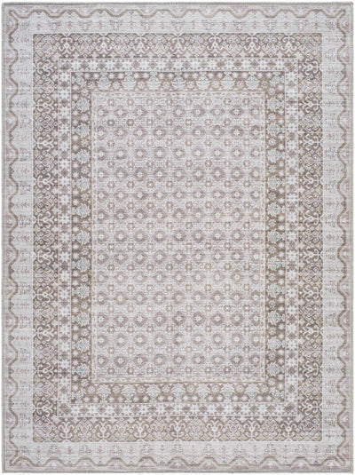 Catori Brown Washable Area Rug