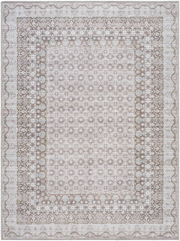 Catori Brown Washable Area Rug