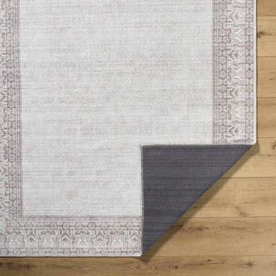 Cloris Brown Washable Area Rug