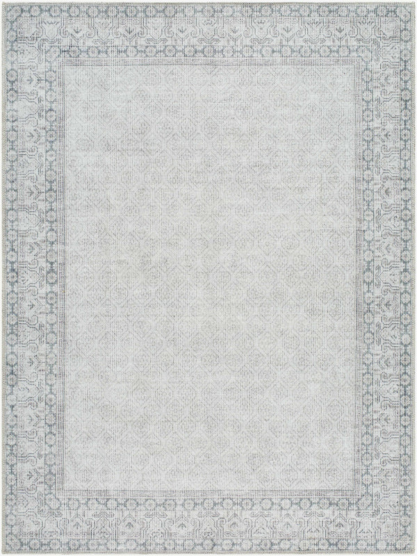 Cloris Gray Washable Area Rug