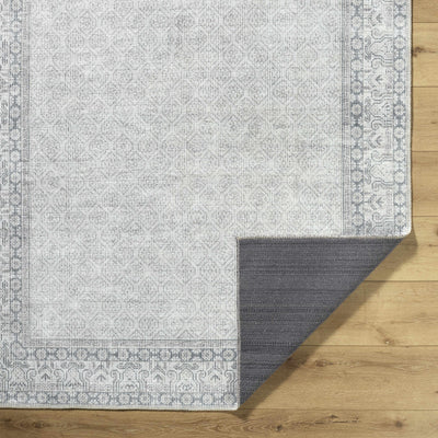 Cloris Gray Washable Area Rug