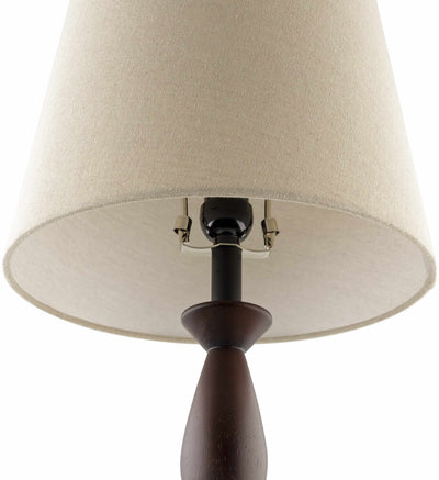 Utsunomiya Dark Brown Wood Table Lamp