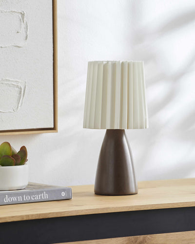 Cocconato Dark Brown Ceramic Table Lamp