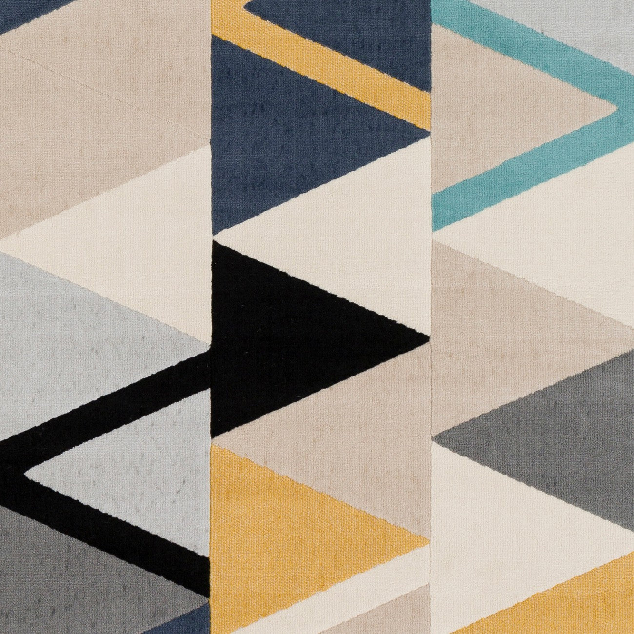 DELANEY Scandi Geometric Mustard Area Rug Swatch