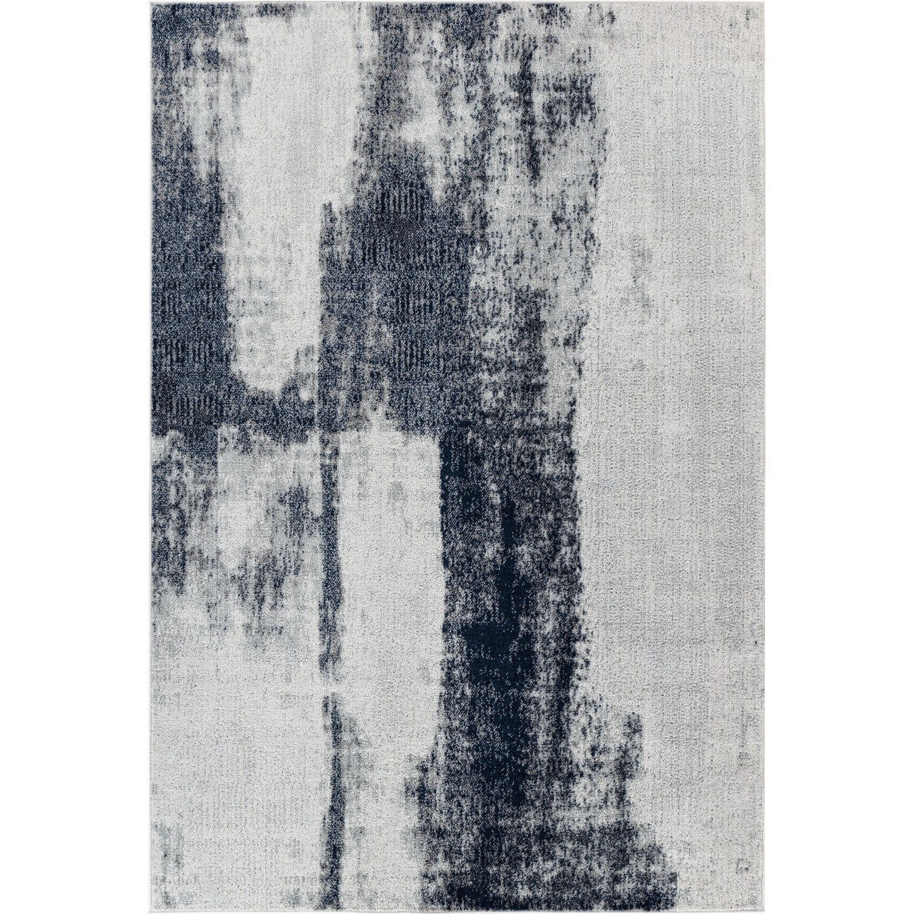 DAISY Abstract Modern Marble Blue Area Rug