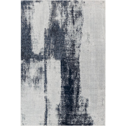 DAISY Abstract Modern Marble Blue Area Rug