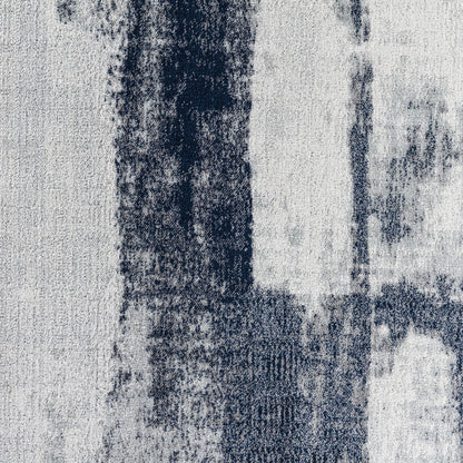 DAISY Abstract Modern Marble Blue Area Rug