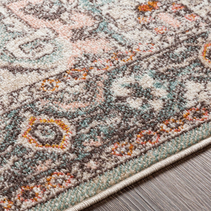 DIA Vintage Traditional Oriental Boho Brick Area Rug Texture