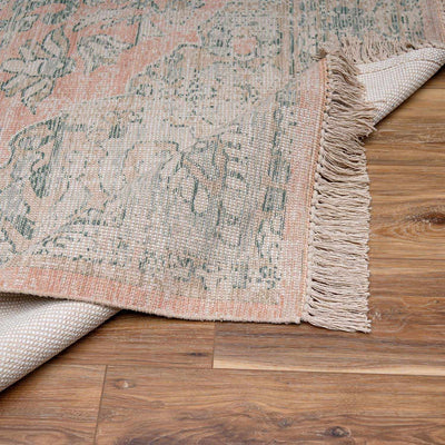 Adamstown Sage&Peach Cotton Rug