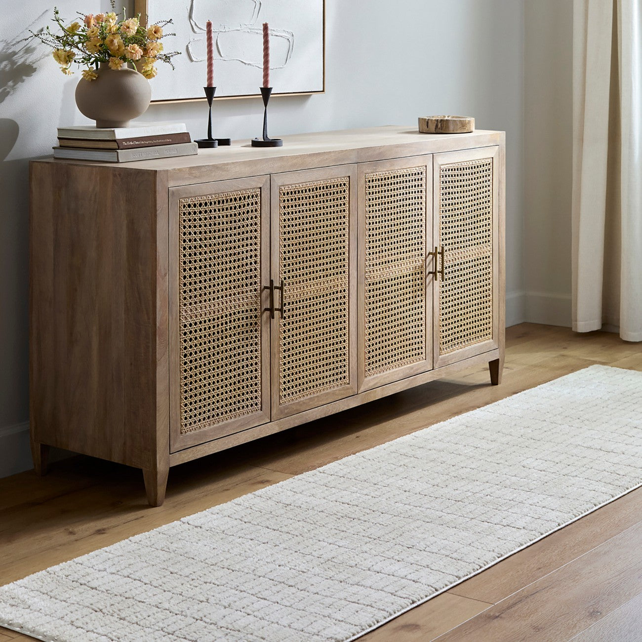ELIANA Our PNW Home x Livabliss Scandi High Pile Ivory Area Rug