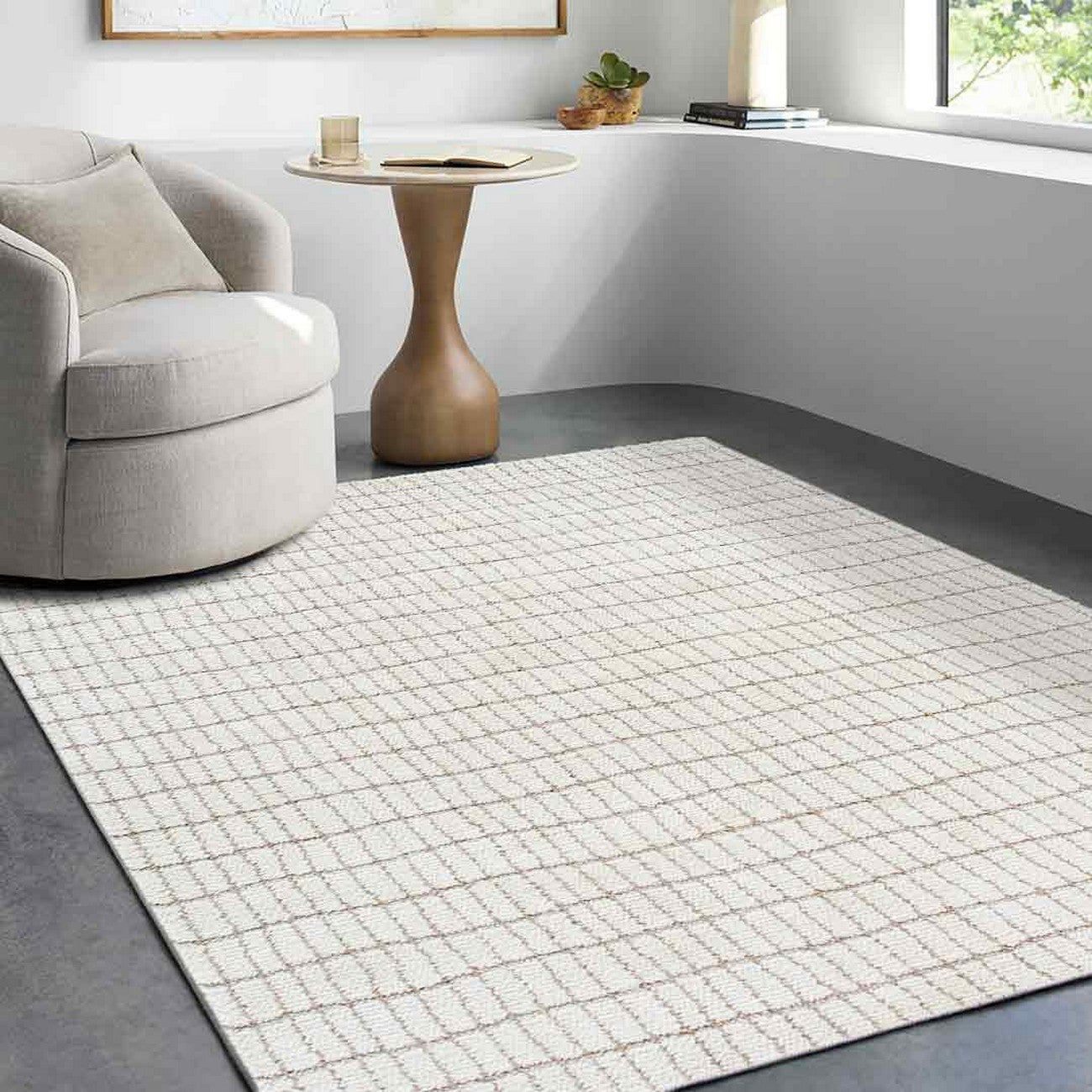 ELIANA Our PNW Home x Livabliss Scandi High Pile Ivory Area Rug