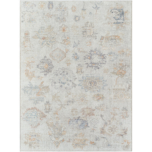 ELISA Our PNW Home x Livabliss Vintage Oriental Boho Light Brown Area Rug Flat