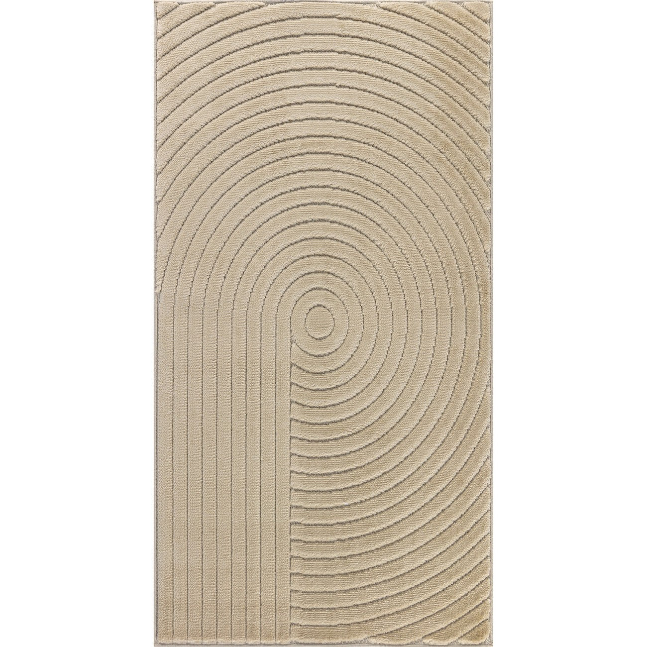 EMIKO Indoor & Outdoor Scandi Modern Beige Area Rug