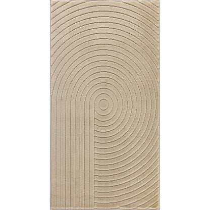 EMIKO Indoor & Outdoor Scandi Modern Beige Area Rug