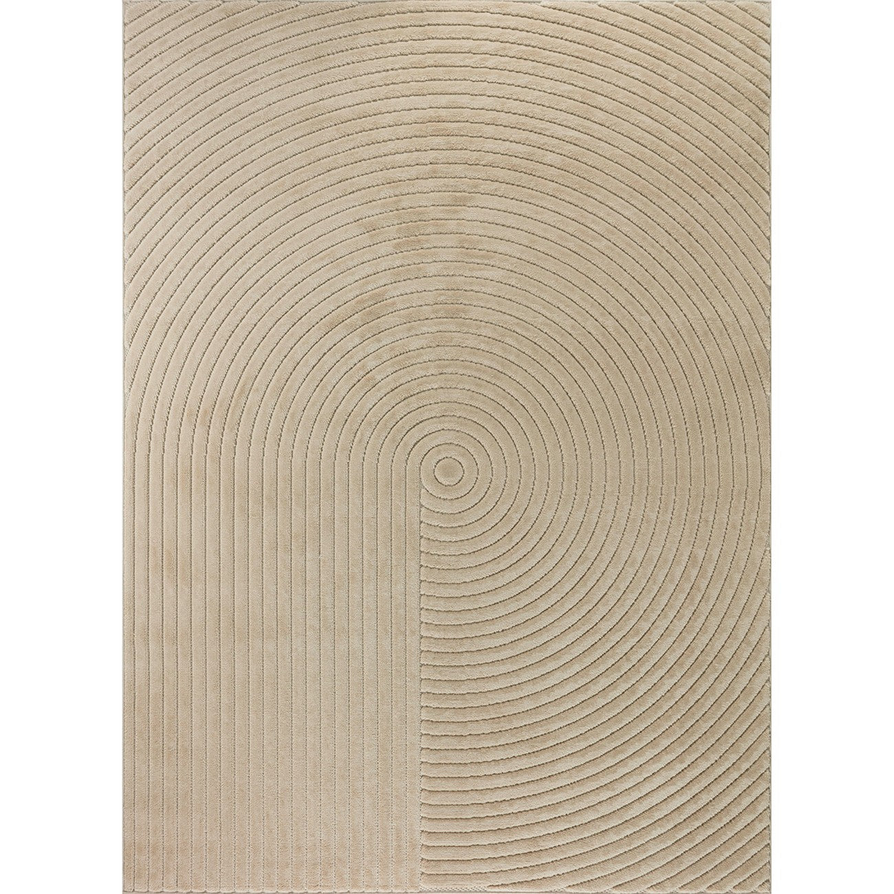 EMIKO Indoor & Outdoor Scandi Modern Beige Area Rug