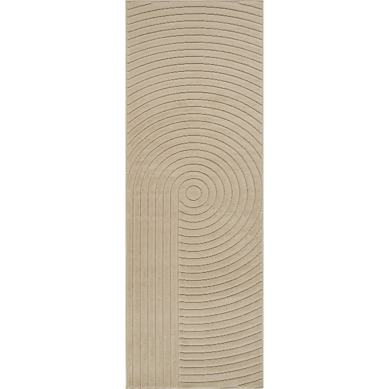 EMIKO Indoor & Outdoor Scandi Modern Beige Area Rug