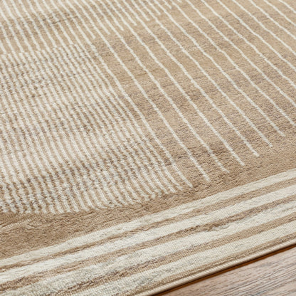 ENSO2 Scandi Geometric Brown Area Rug Texture