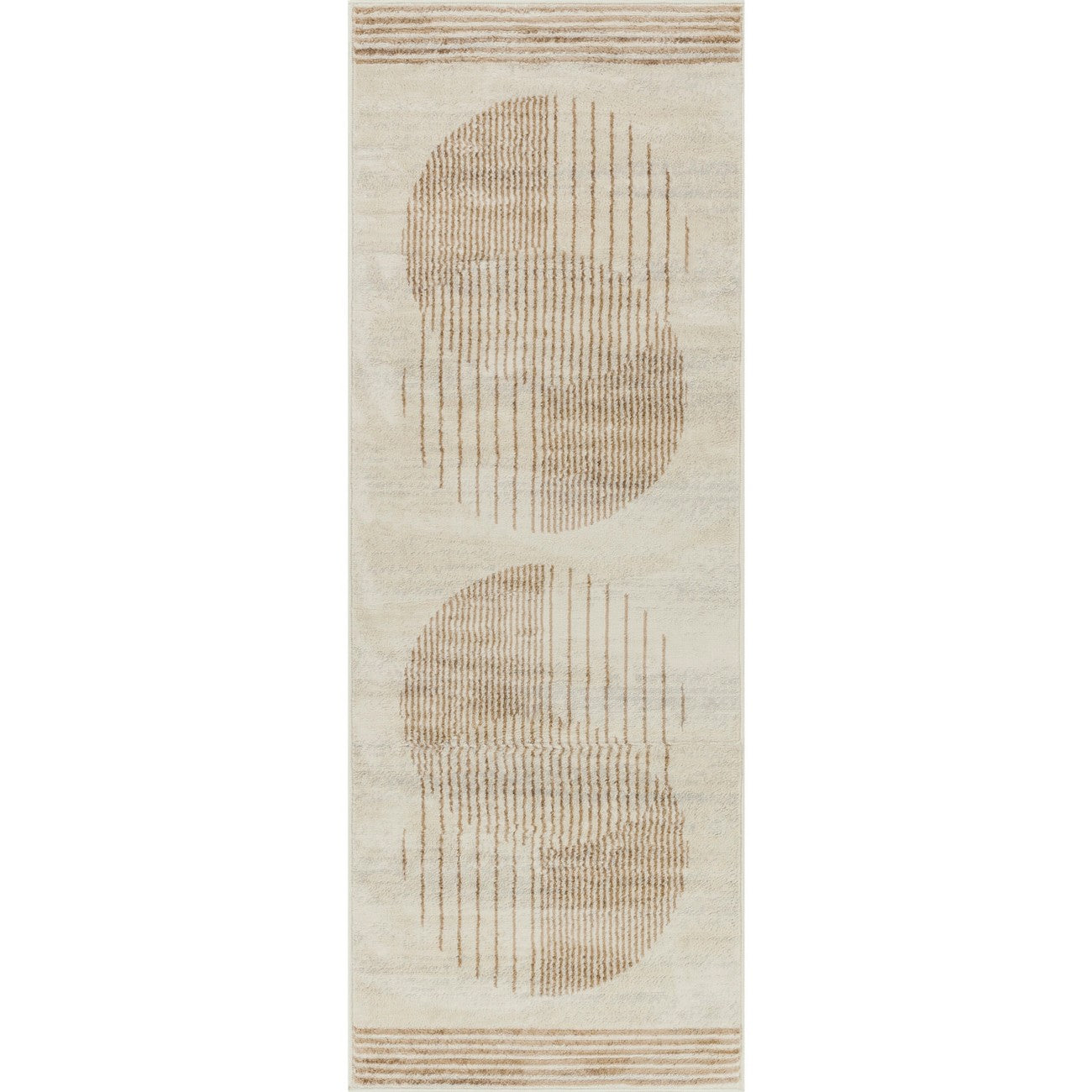 ENSO2 Scandi Geometric Light Brown Area Rug