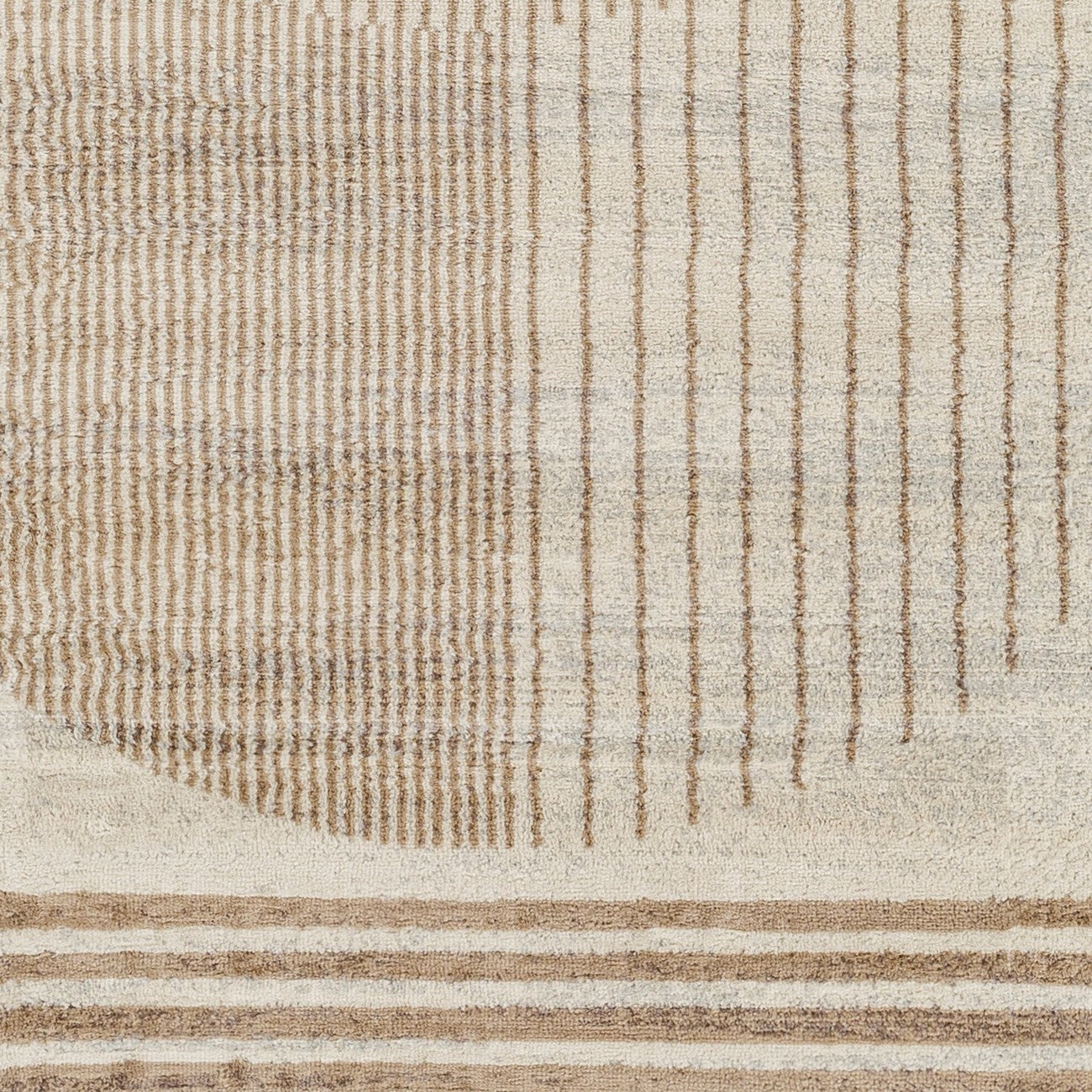 ENSO2 Scandi Geometric Light Brown Area Rug