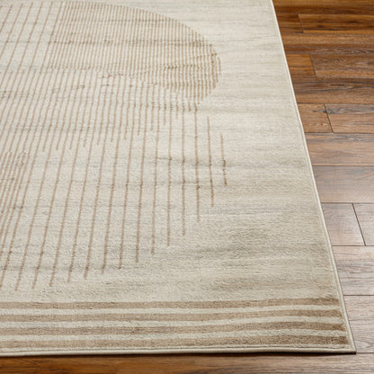 ENSO2 Scandi Geometric Light Brown Area Rug