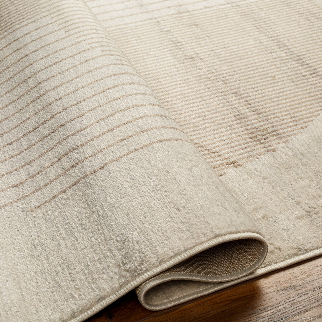 ENSO2 Scandi Geometric Light Brown Area Rug