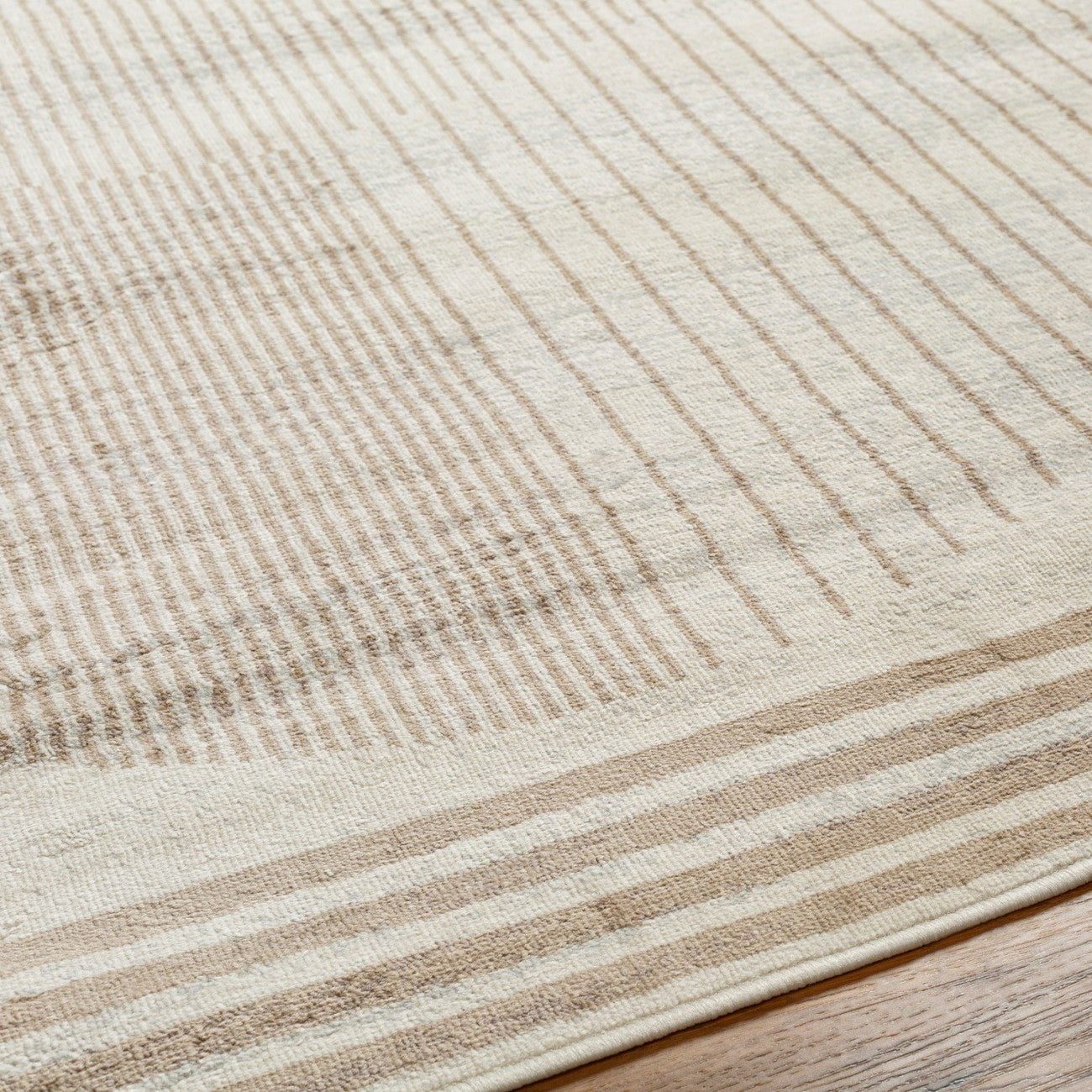 ENSO2 Scandi Geometric Light Brown Area Rug