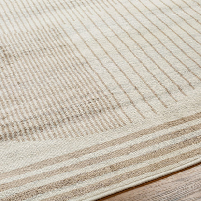 ENSO2 Scandi Geometric Light Brown Area Rug