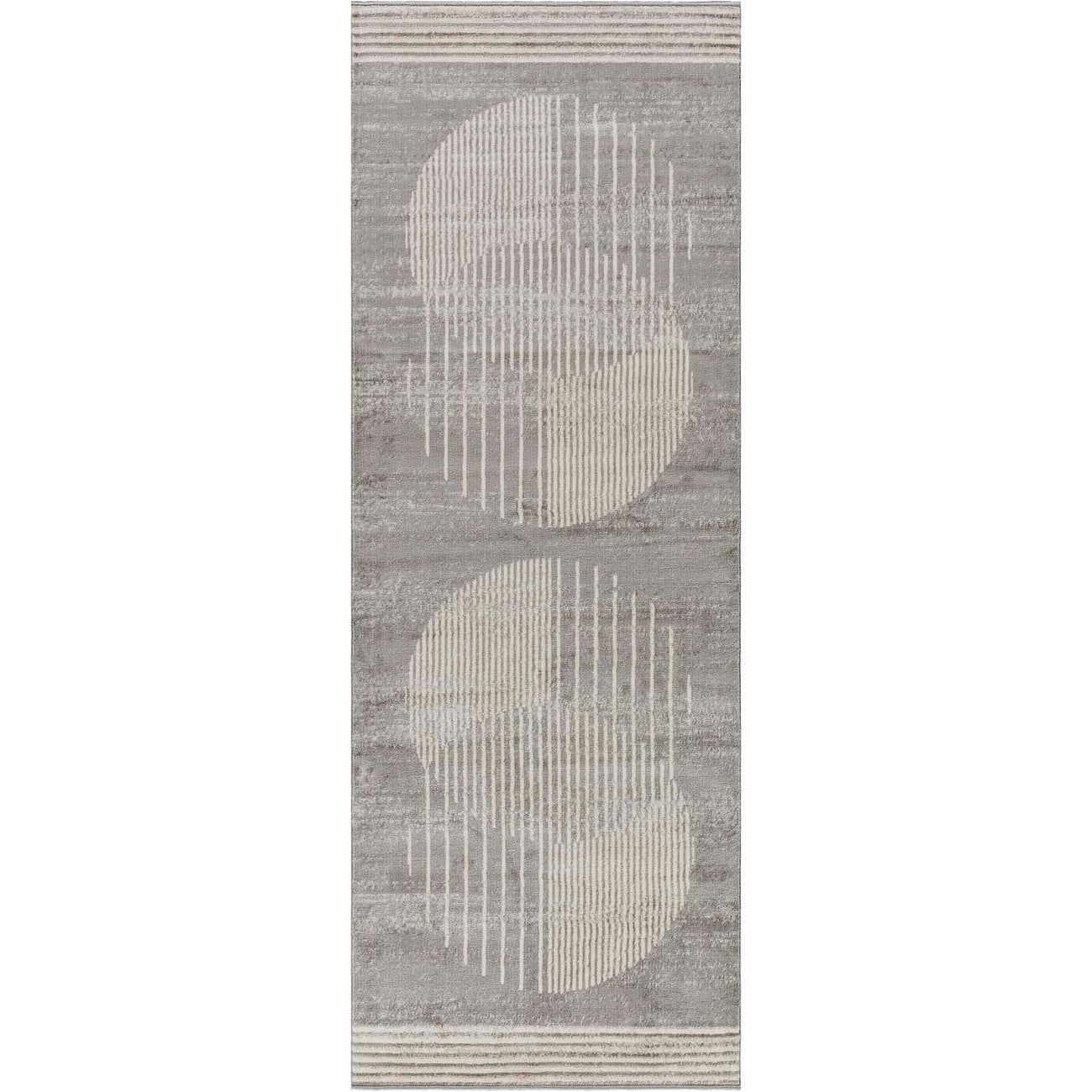 ENSO2 Scandi Geometric Light Grey Area Rug