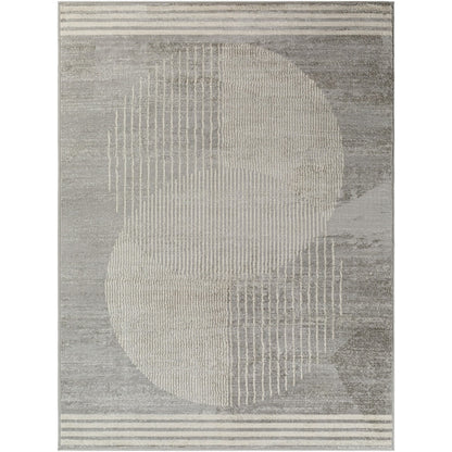 ENSO2 Scandi Geometric Light Grey Area Rug