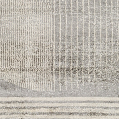 ENSO2 Scandi Geometric Light Grey Area Rug