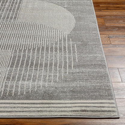 ENSO2 Scandi Geometric Light Grey Area Rug