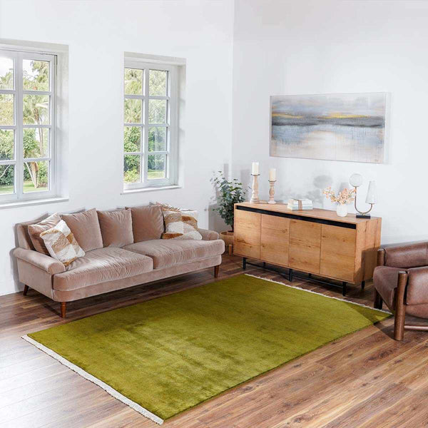 Myron Green Wool Area Rug