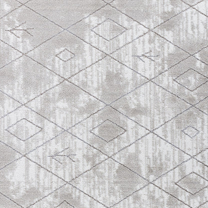 FABIA Berber Modern Grey Area Rug Swatch