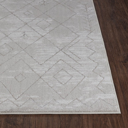 FABIA Berber Modern Grey Area Rug Front
