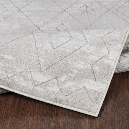 FABIA Berber Modern Grey Area Rug Fold