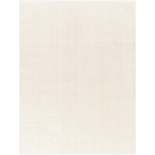 LISA Scandi Modern High Pile Ivory/Off-White Area Rug Flat