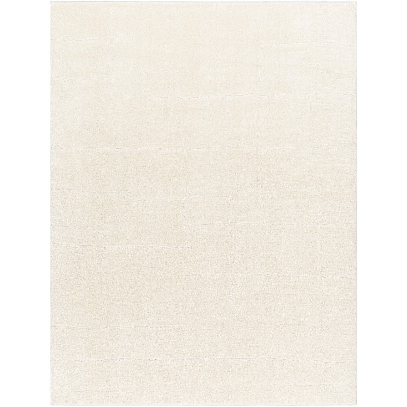 AVA Scandi Modern High Pile Ivory/Off-White Area Rug Flat