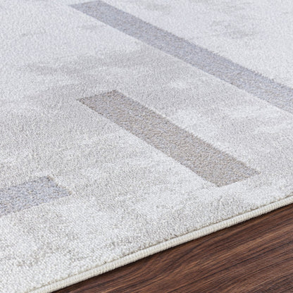 GABBY Scandi Modern White/Grey Area Rug Texture