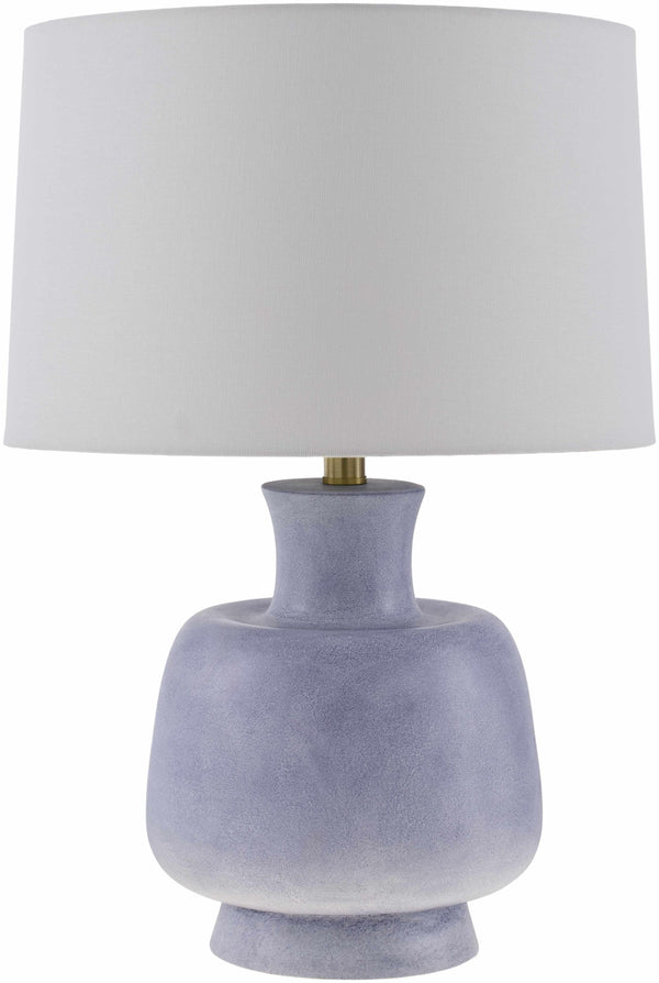 Gifflenga Textured Blue Resin Table Lamp