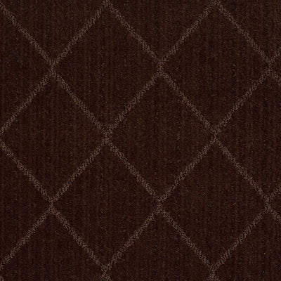 Custom Size Hawkins Dark Brown Diamond Rug