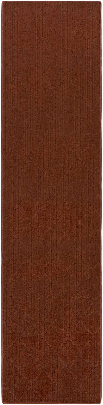 Custom Size Hawkins Dark Red Diamond Rug